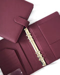 A5 | Special Burgundy Red | Burgunder Rot | Saffiano Leder