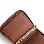 A7 Zip | viele Farben | Saffiano Leder | goldene Ringe