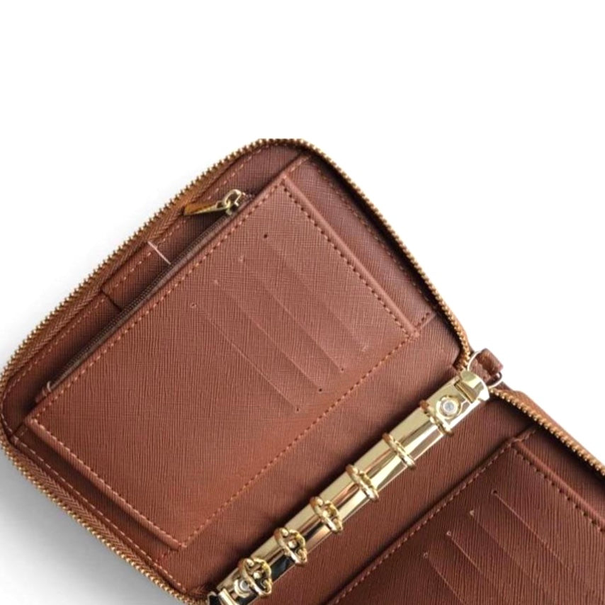 A7 Zip | viele Farben | Saffiano Leder | goldene Ringe