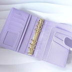 SET | A6 Saffiano Binder mit Kalender Einlagen | Notiz Planer | viele Farben | goldene Ringe | schwarze Ringe