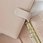 SET | A6 Saffiano Binder mit Kalender Einlagen | Notiz Planer | viele Farben | goldene Ringe | schwarze Ringe