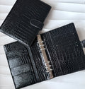 A5 Croco | schwarz silber