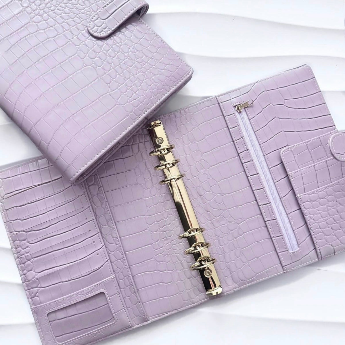 A5 Croco | flieder gold