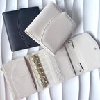 A7 Pocket | schwarz gold | Saffiano Leder