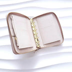 A7 Zip | viele Farben | Saffiano Leder | goldene Ringe