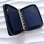 A7 Zip | viele Farben | Saffiano Leder | goldene Ringe