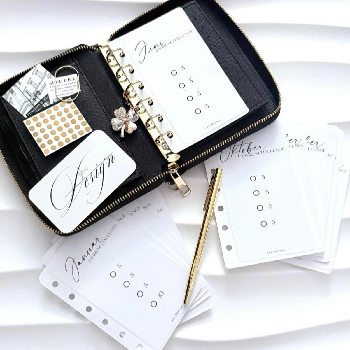 SET | A7 Zip | 500 Euro Sparchallenge | Saffiano Leder