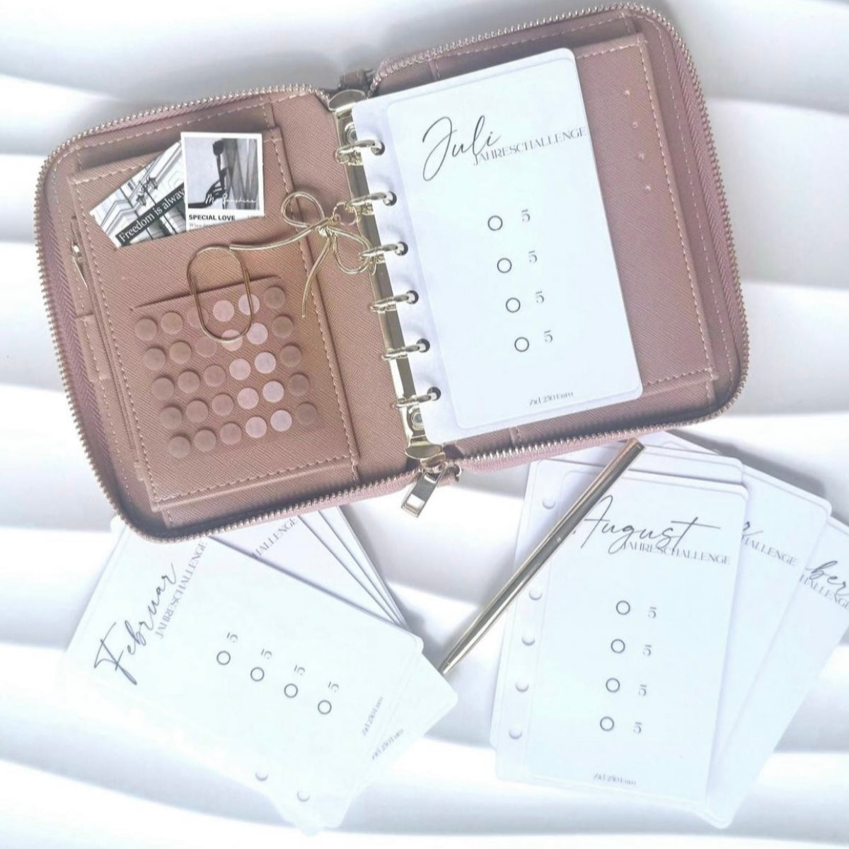 SET | A7 Zip | 500 Euro Sparchallenge | Saffiano Leder