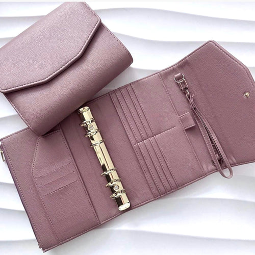 A6 Pocket | Litchi | goldene Ringe