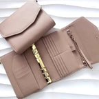 A6 Pocket | Litchi | goldene Ringe