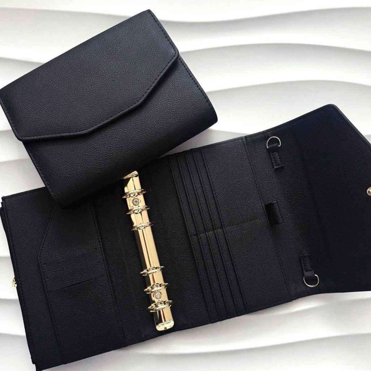 A6 Pocket | Litchi | goldene Ringe