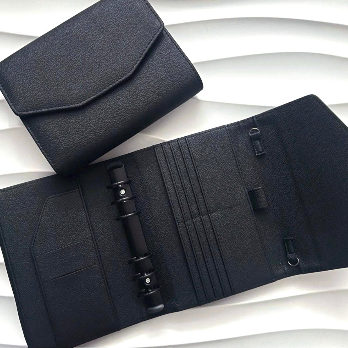 A6 Pocket | Litchi | goldene Ringe