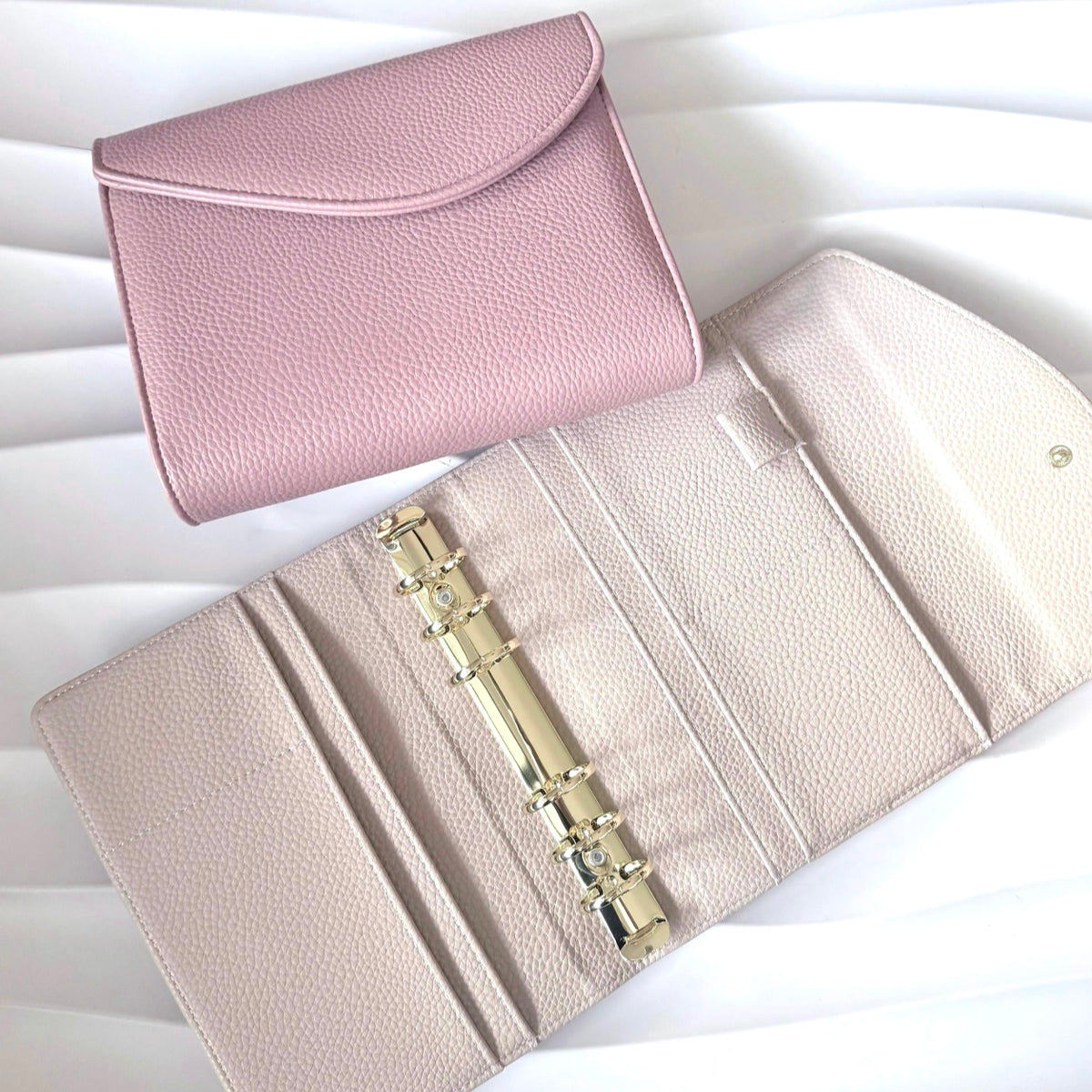 A6 Pocket | weiches Kiesel Leder | Altrosa | Beige