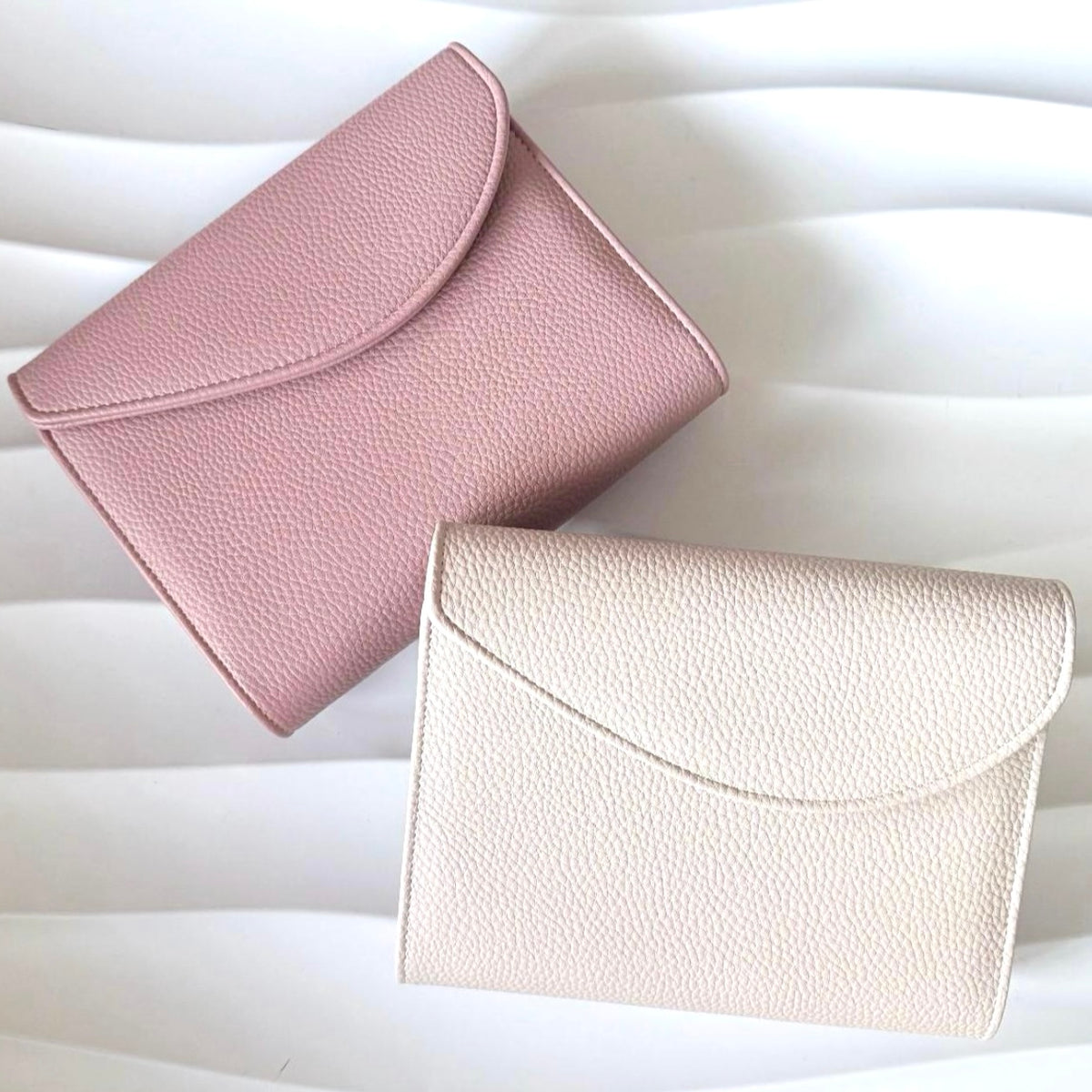 A6 Pocket | weiches Kiesel Leder | Altrosa | Beige