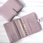 A6 | Kiesel Leder | viele Farben | goldene Ringe