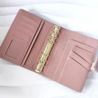 A6 | viele Farben | Saffiano Leder | goldene Ringe