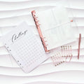 SET | 5050 Euro Sparchallenge | A5 Transparent Rosegold | 100 Umschläge Spar Challenge