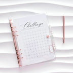 SET | 5050 Euro Sparchallenge | A5 Transparent Rosegold | 100 Umschläge Spar Challenge