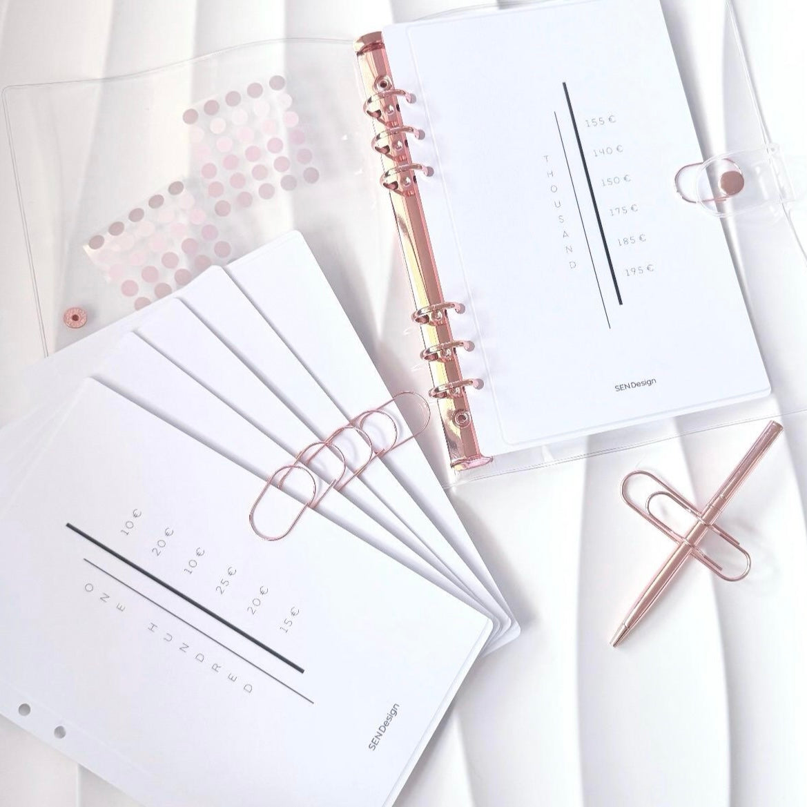 Set | A5 Transparent rosegold | 2500 Euro Spar Challenge