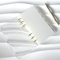 Set | A6 Acryl gold | Register Monate | Ringbuch