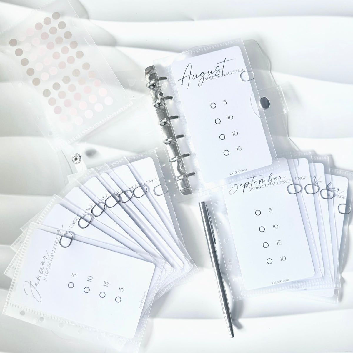 Set | A7 Transparent silber | mit 500 Euro Spar Challenge