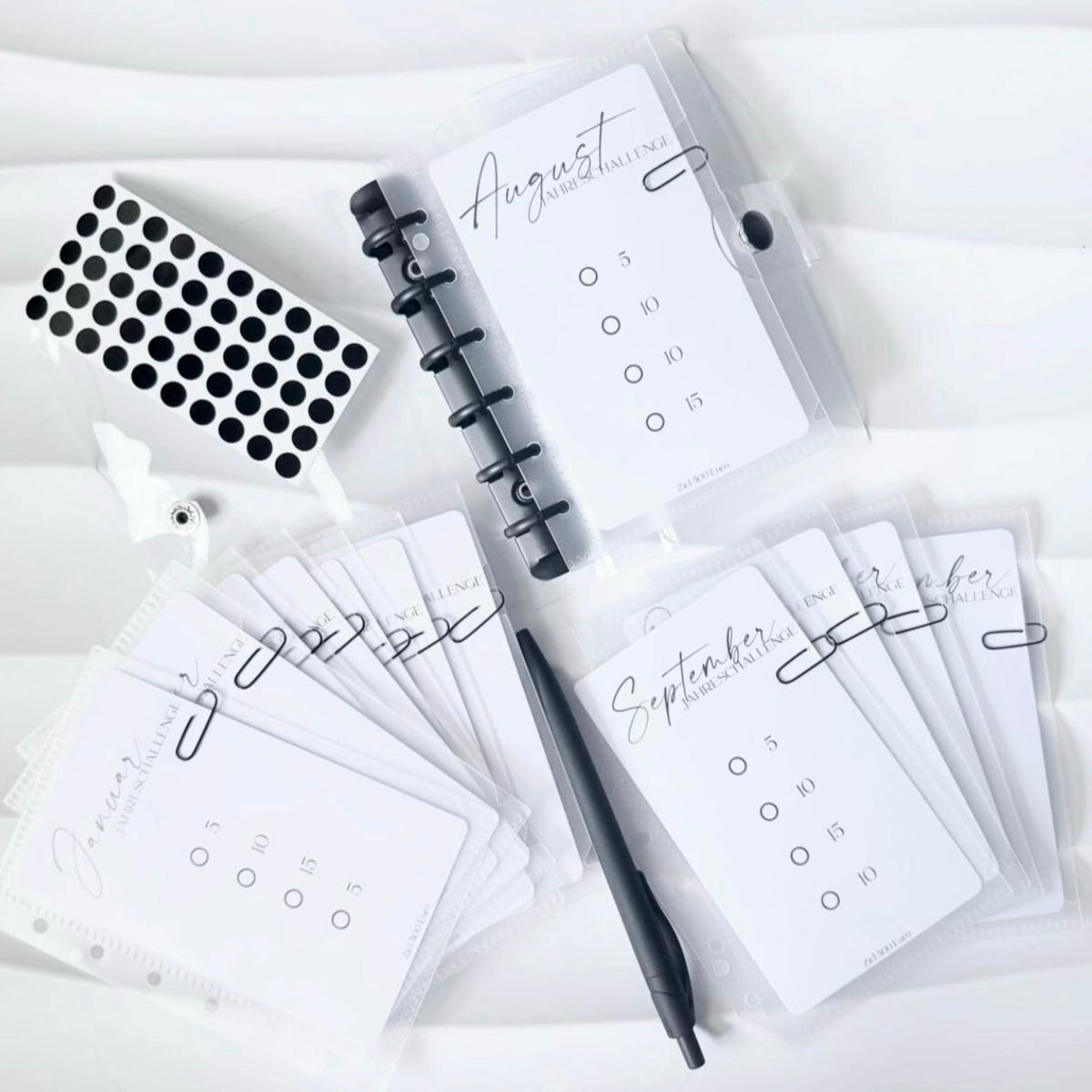 Set | A7 Transparent schwarz | mit 500 Euro Spar Challenge