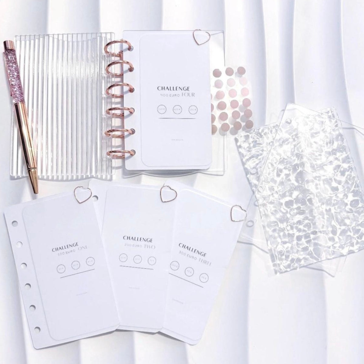 SET | A7 Acryl rosegold mit 1000 Euro Spar Challenges