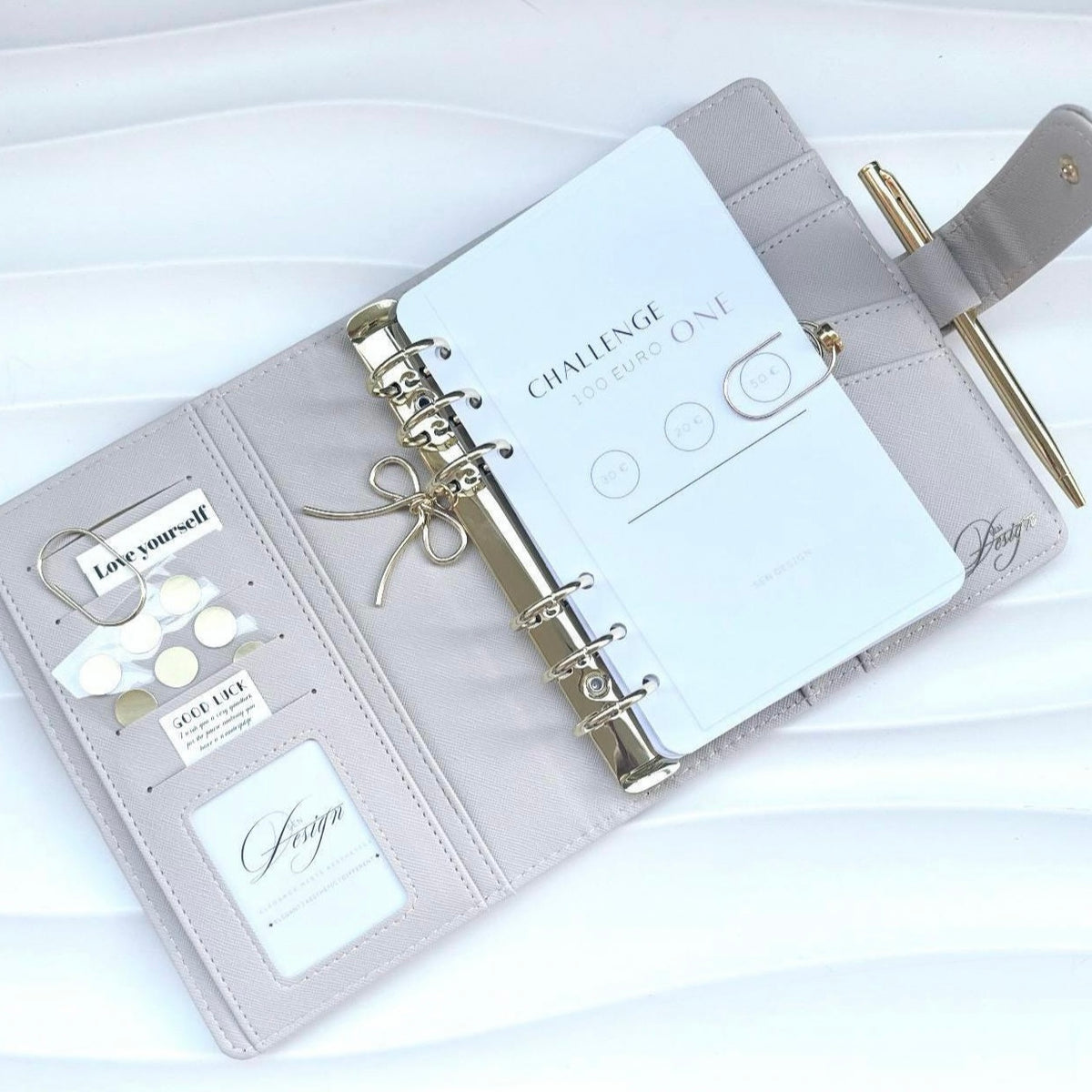 SET A6 | mit 1000 Euro Spar Challenge | Saffiano Leder | goldene Ringe | schwarze Ringe
