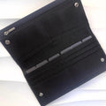 Cash Stuffing Wallet | schwarz Portemonnaie | Saffiano Leder