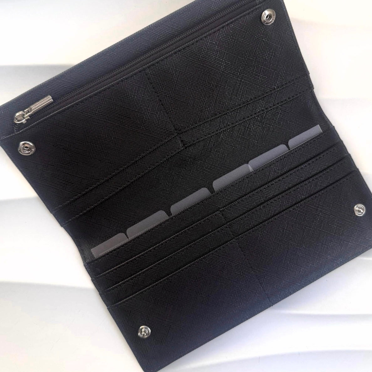 Cash Stuffing Wallet | Portemonnaie | Saffiano Leder