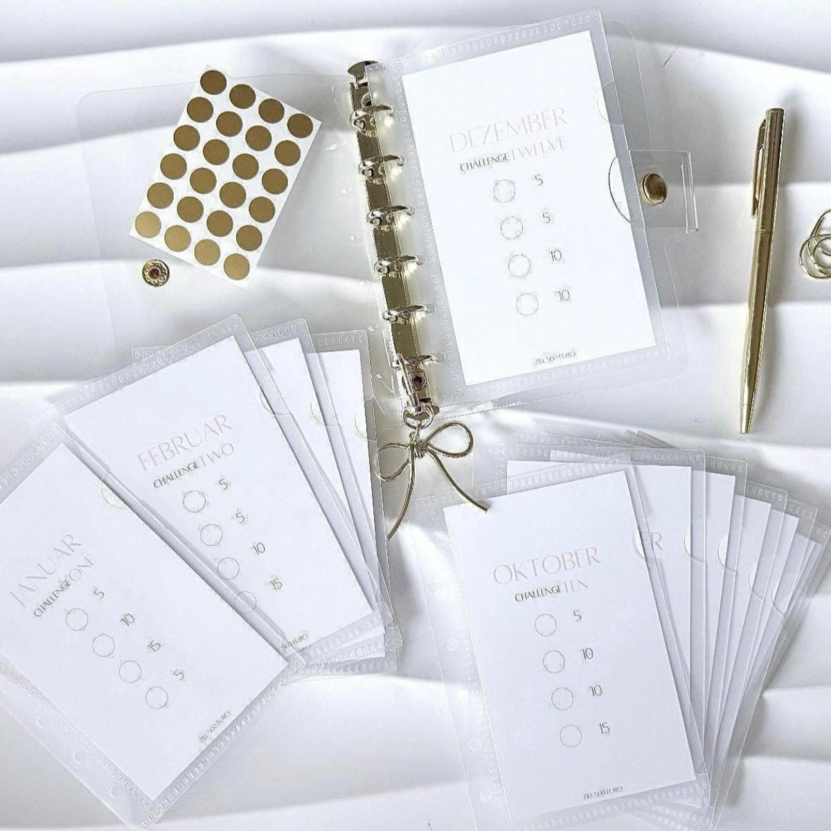 Set | A7 Transparent gold | mit 500 Euro Spar Challenge
