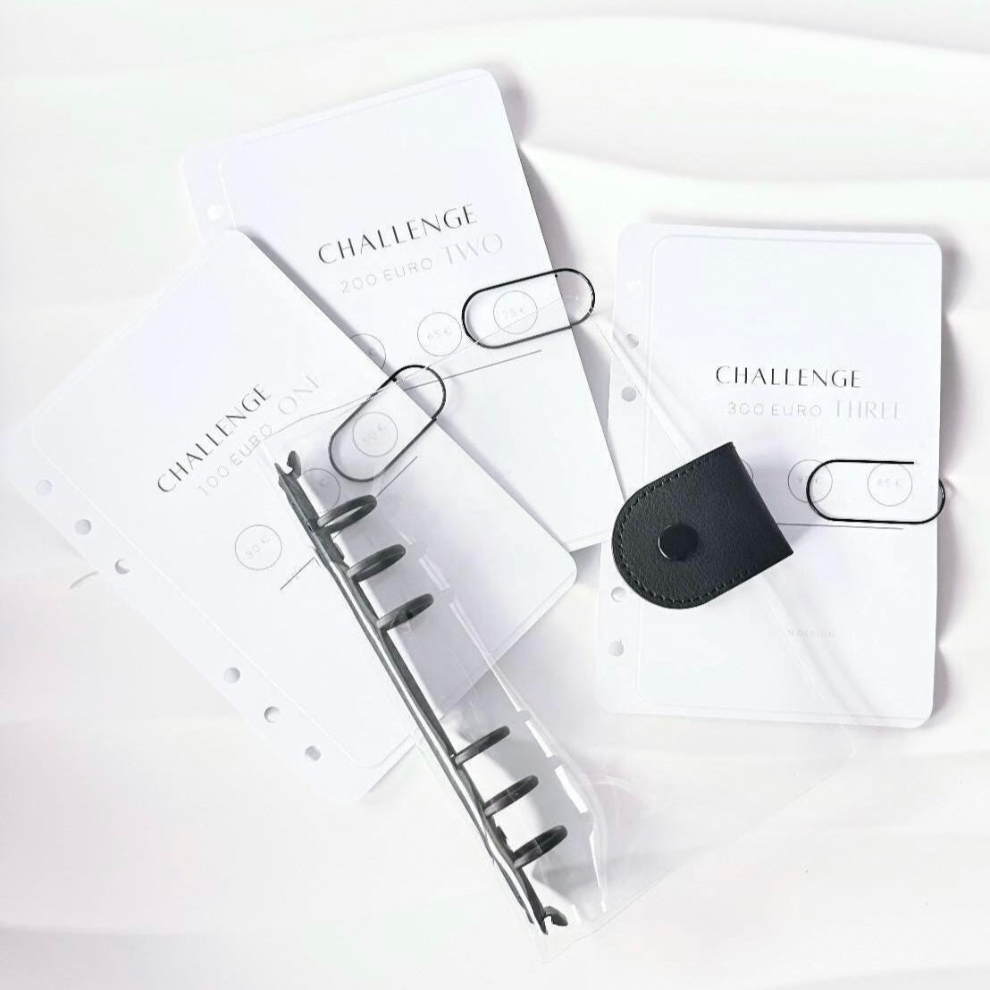 SET | A6 Transparent Schwarz | mit 1000 Euro Spar Challenge
