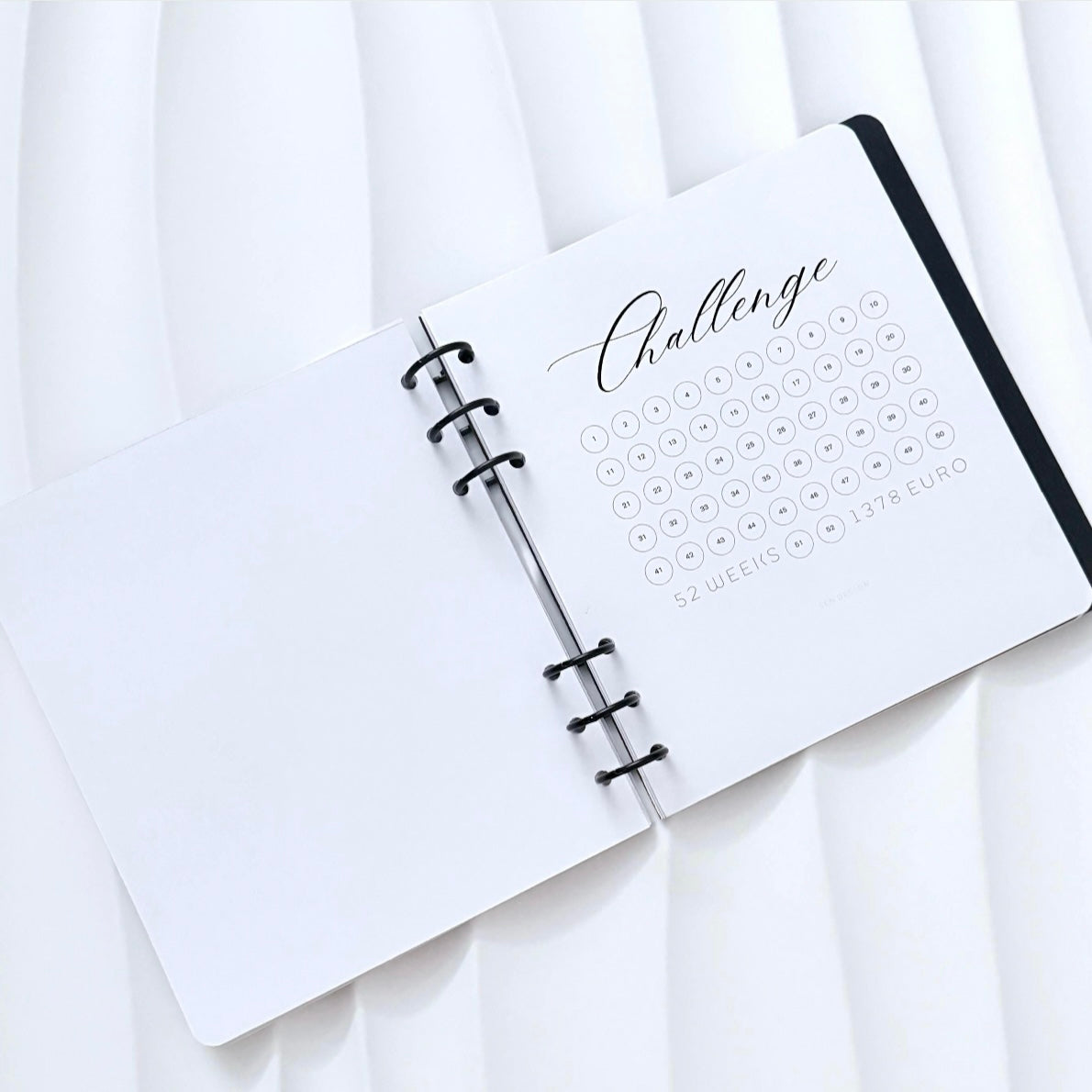 Spar Challenge Buch | Savings Challenge Book | mit Ringen