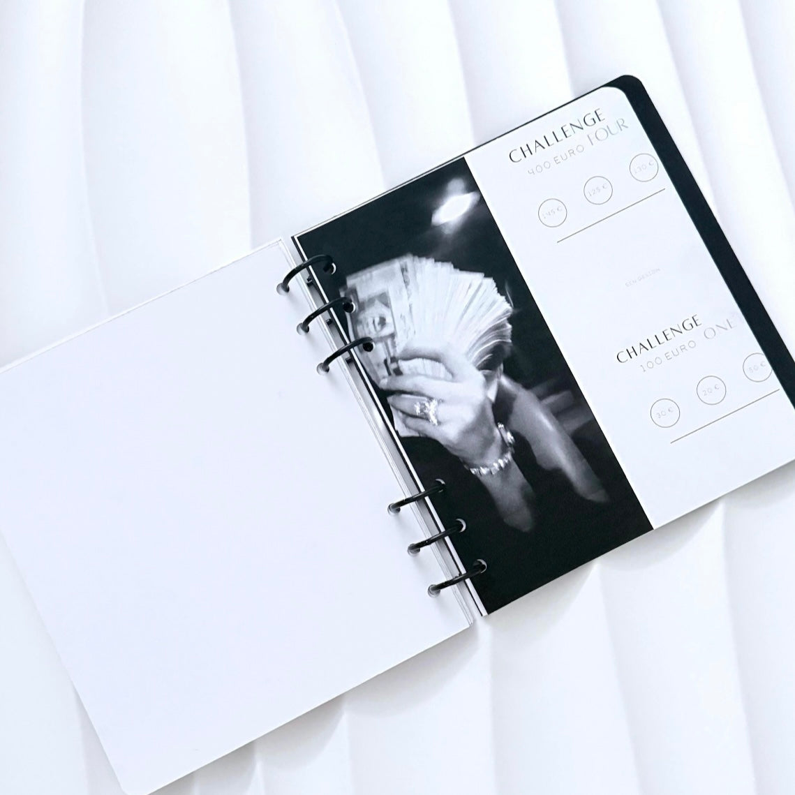 Spar Challenge Buch | Savings Challenge Book | mit Ringen