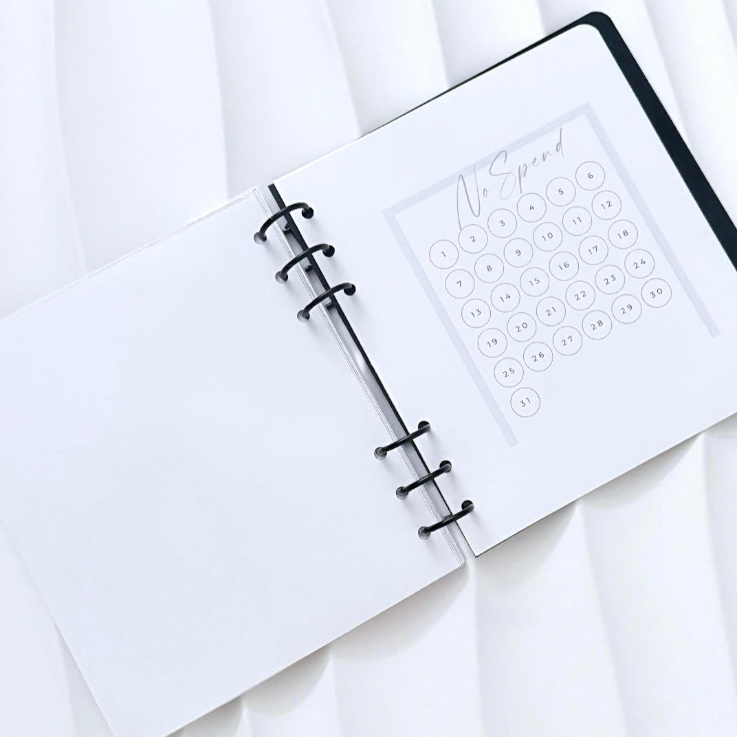 Spar Challenge Buch | Savings Challenge Book | mit Ringen