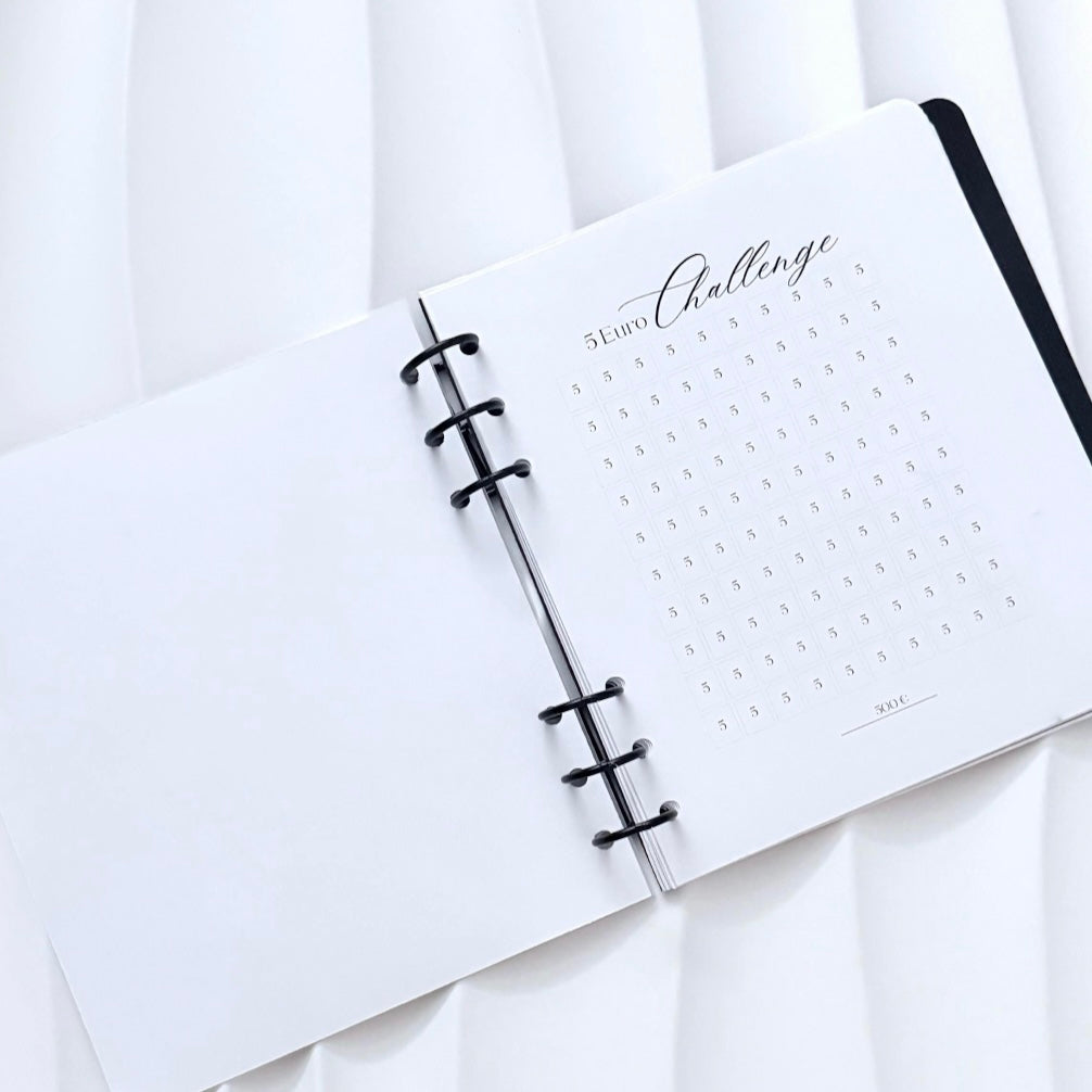 Spar Challenge Buch | Savings Challenge Book | mit Ringen