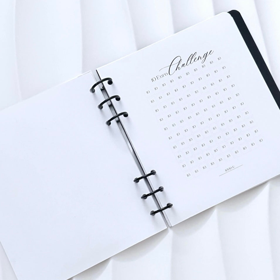 Spar Challenge Buch | Savings Challenge Book | mit Ringen