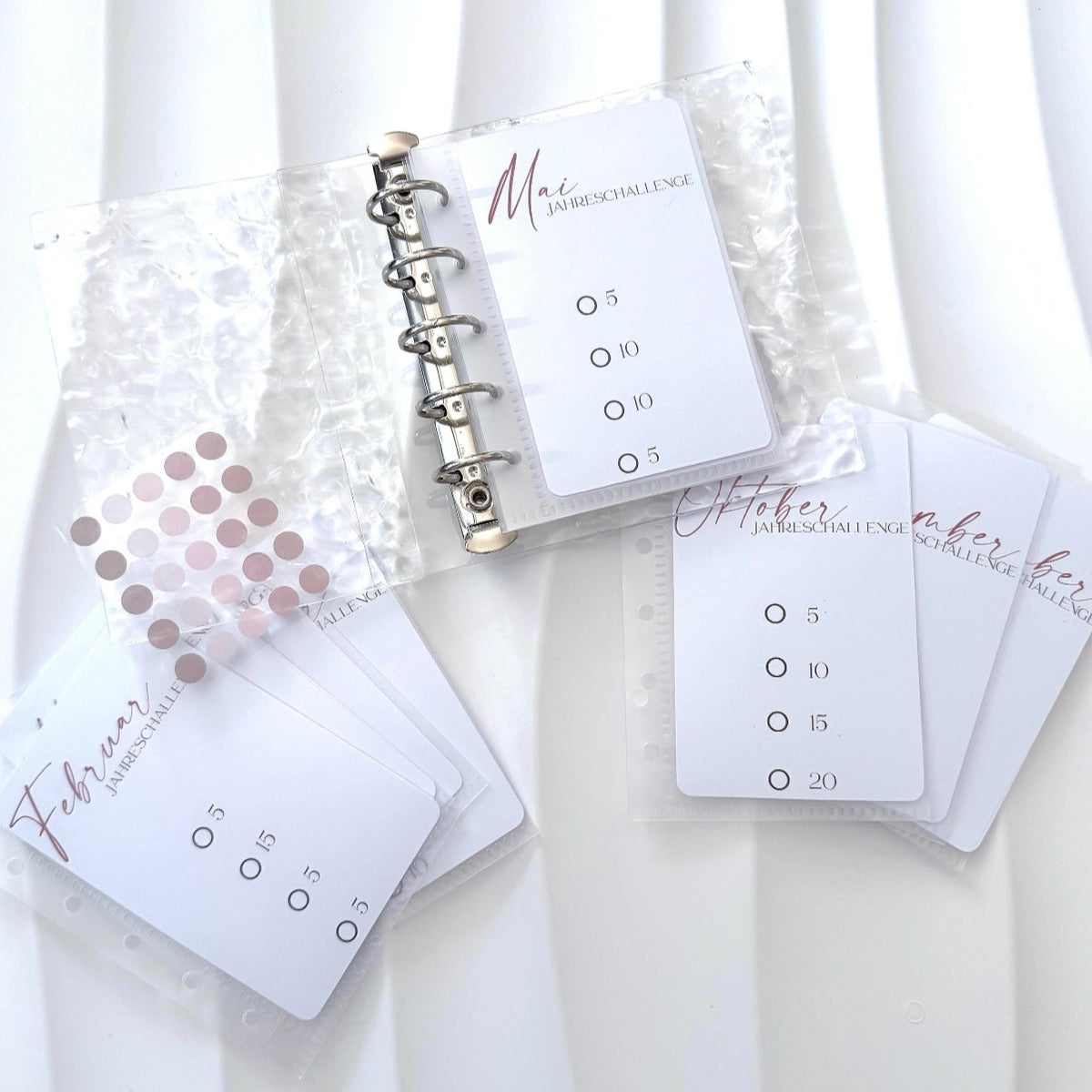 SET | A7 Acryl Ringbuch mit 500 Euro Spar Challenges